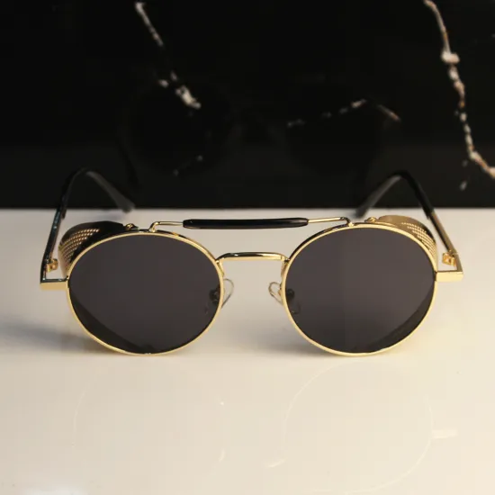 Round Steampunk Sunglasses For Men And Women-Unique and Classy