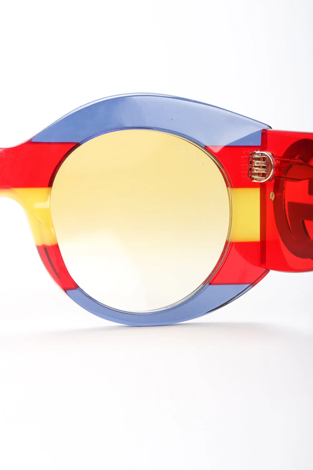 Round Stripe Sunglasses