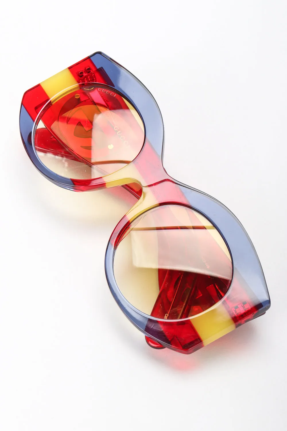 Round Stripe Sunglasses
