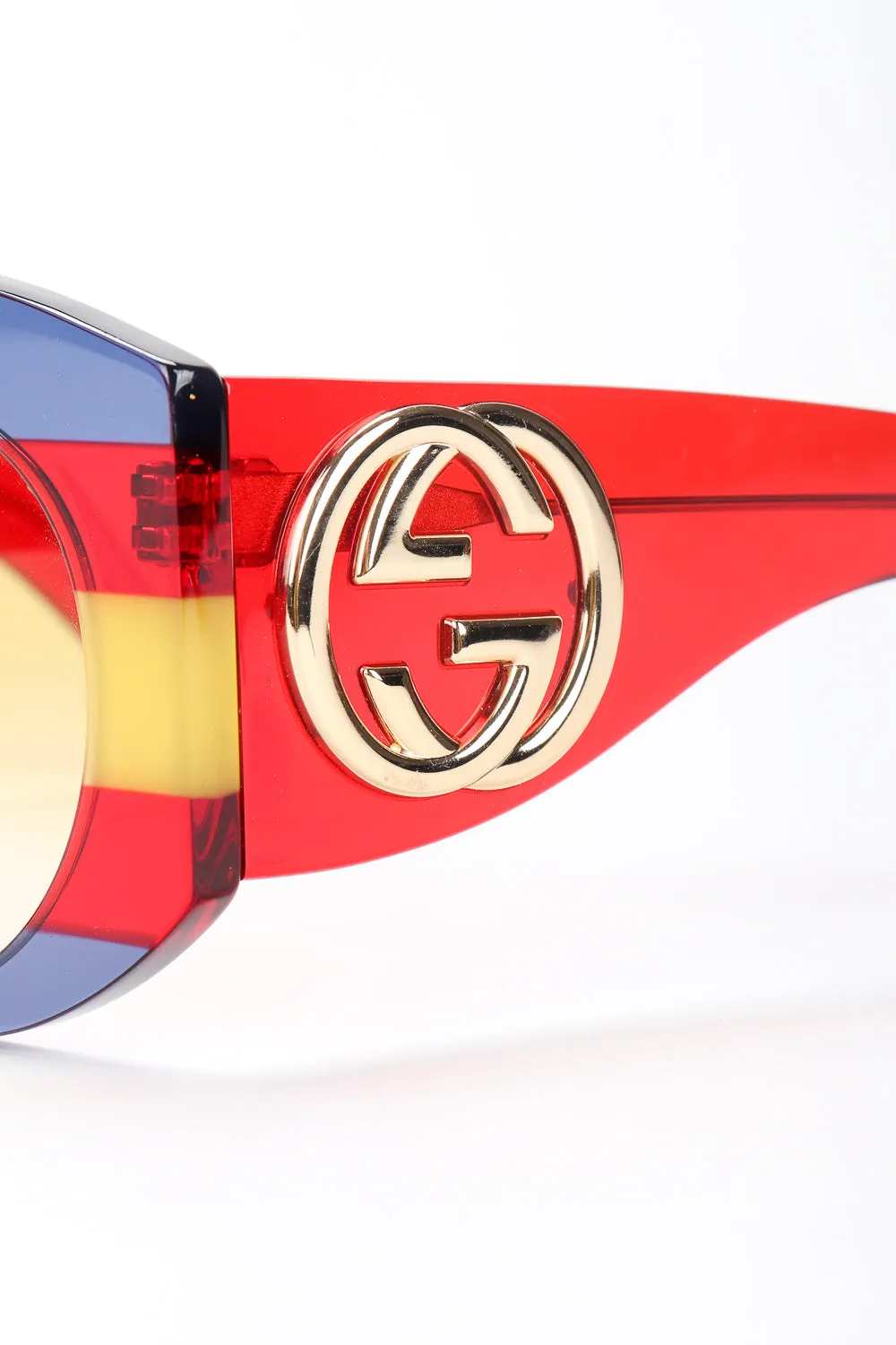 Round Stripe Sunglasses