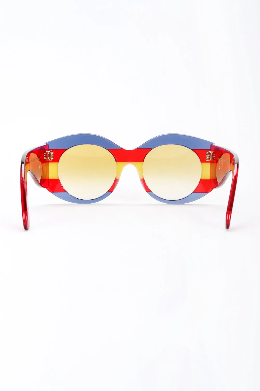 Round Stripe Sunglasses