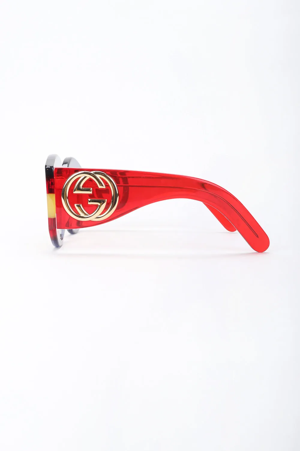 Round Stripe Sunglasses