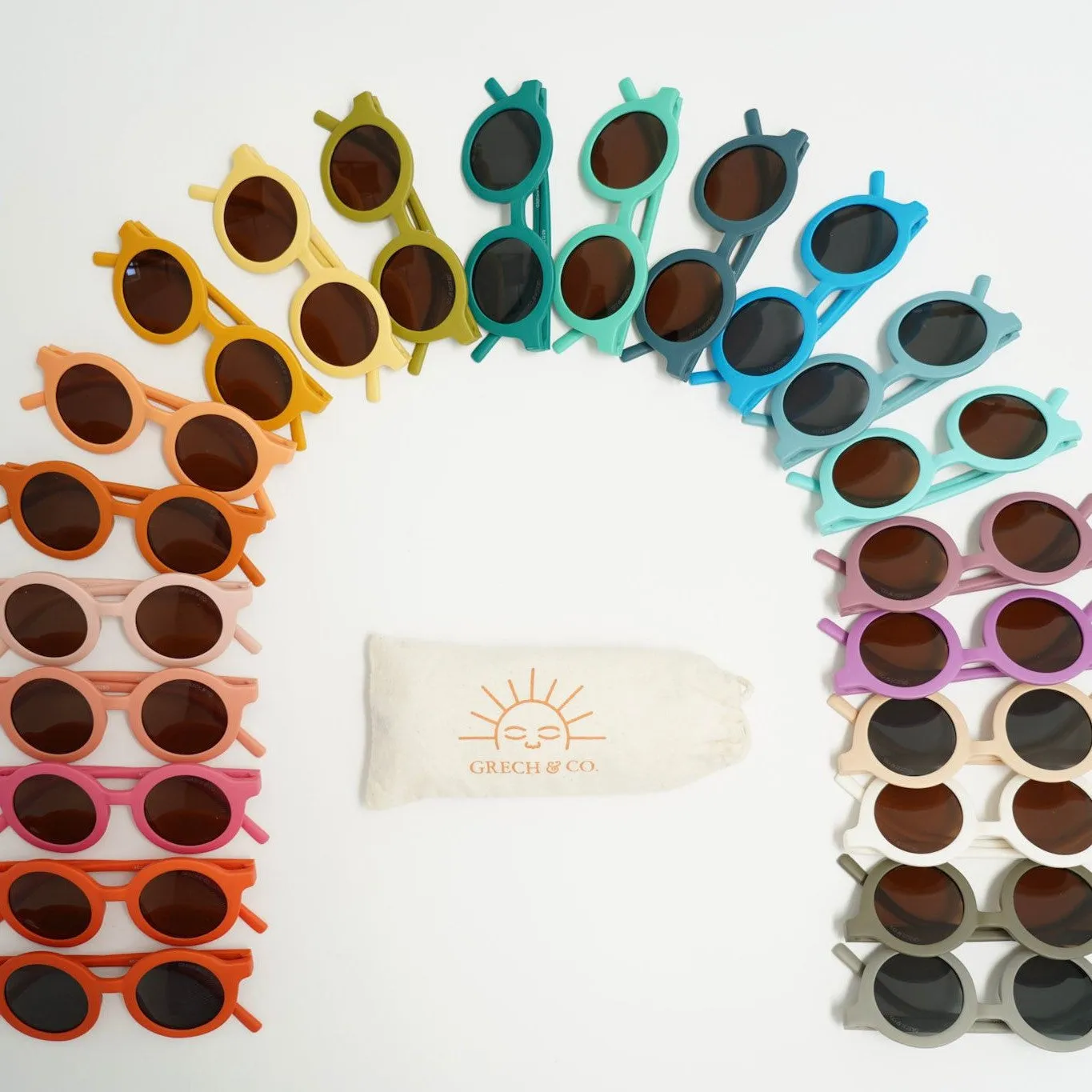 Round Sunglasses - Blush Bloom