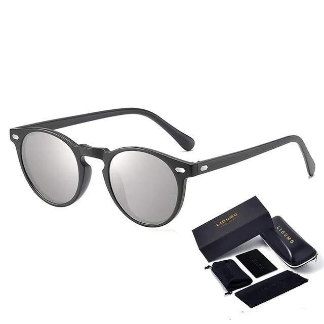 Round Sunglasses For Women Classic Ultralight  Polarized Driving Glasses