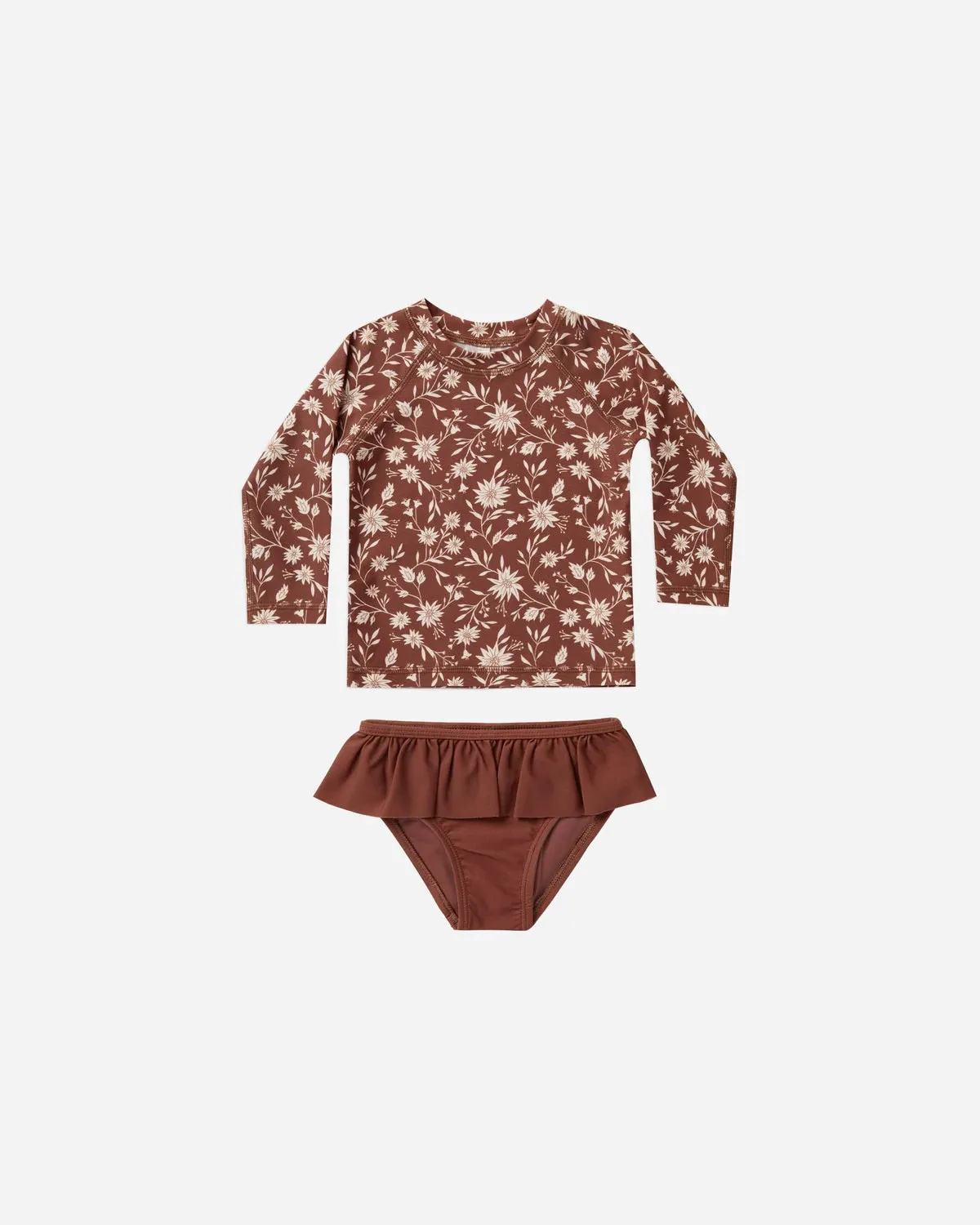Rylee and Cru “Wild Floral” Rashguard Set : Size 2/3 to 6/7 Years