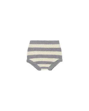 RYLEE   CRU Knit Bloomer || Dusty Blue Stripe