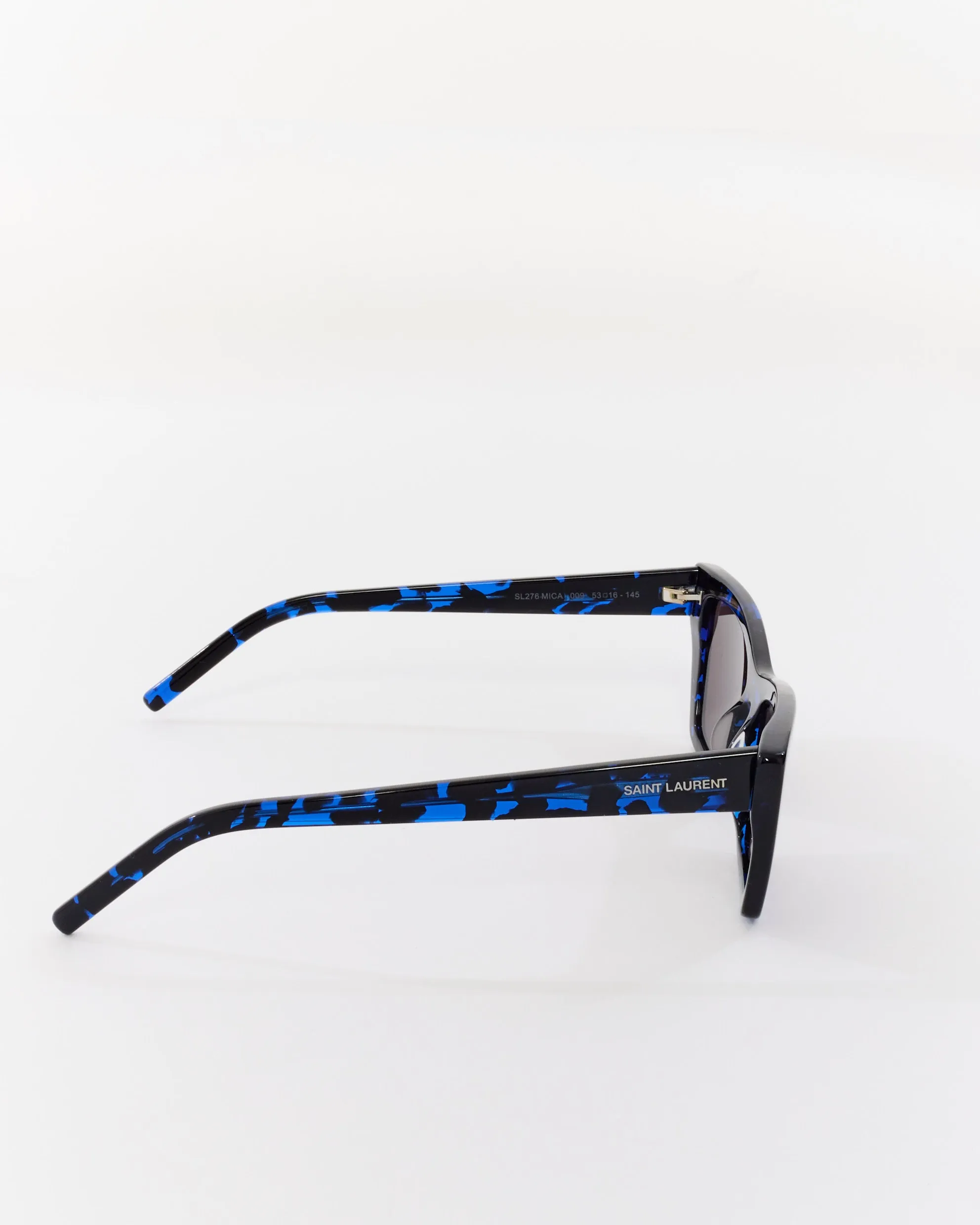 Saint Laurent Blue & Black Havana SL 276 Mica Sunglasses