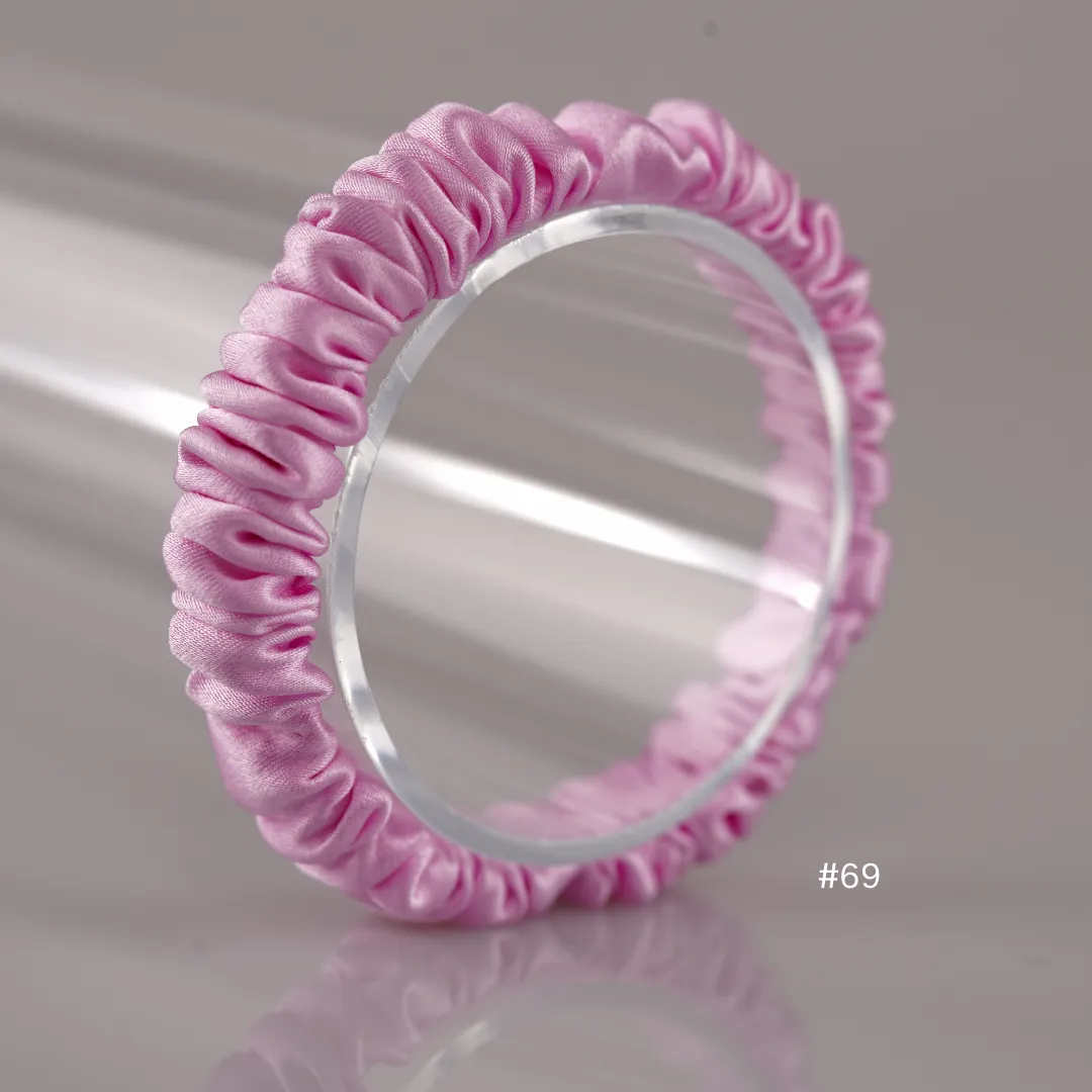 Sakura silk scrunchies mini