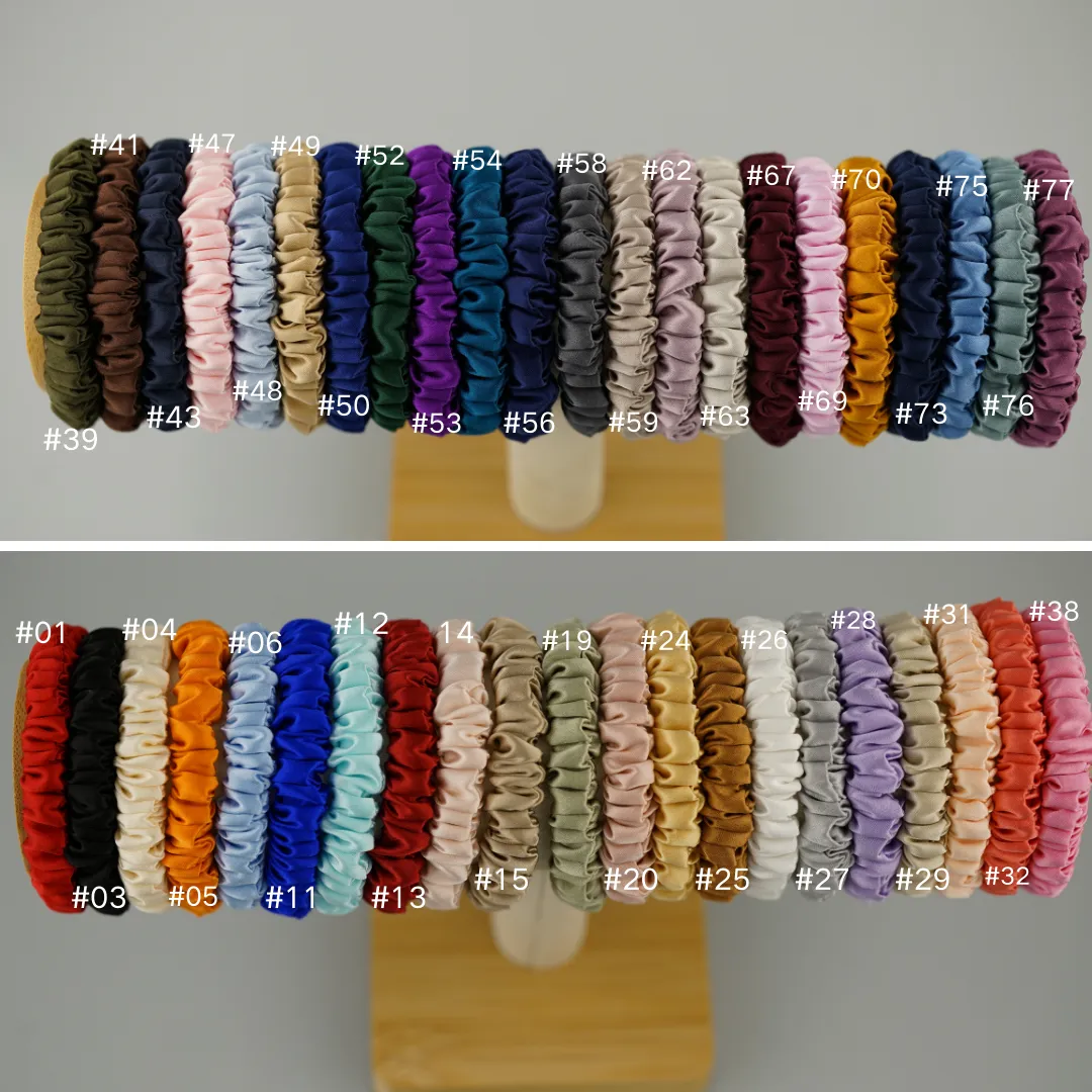 Sakura silk scrunchies mini