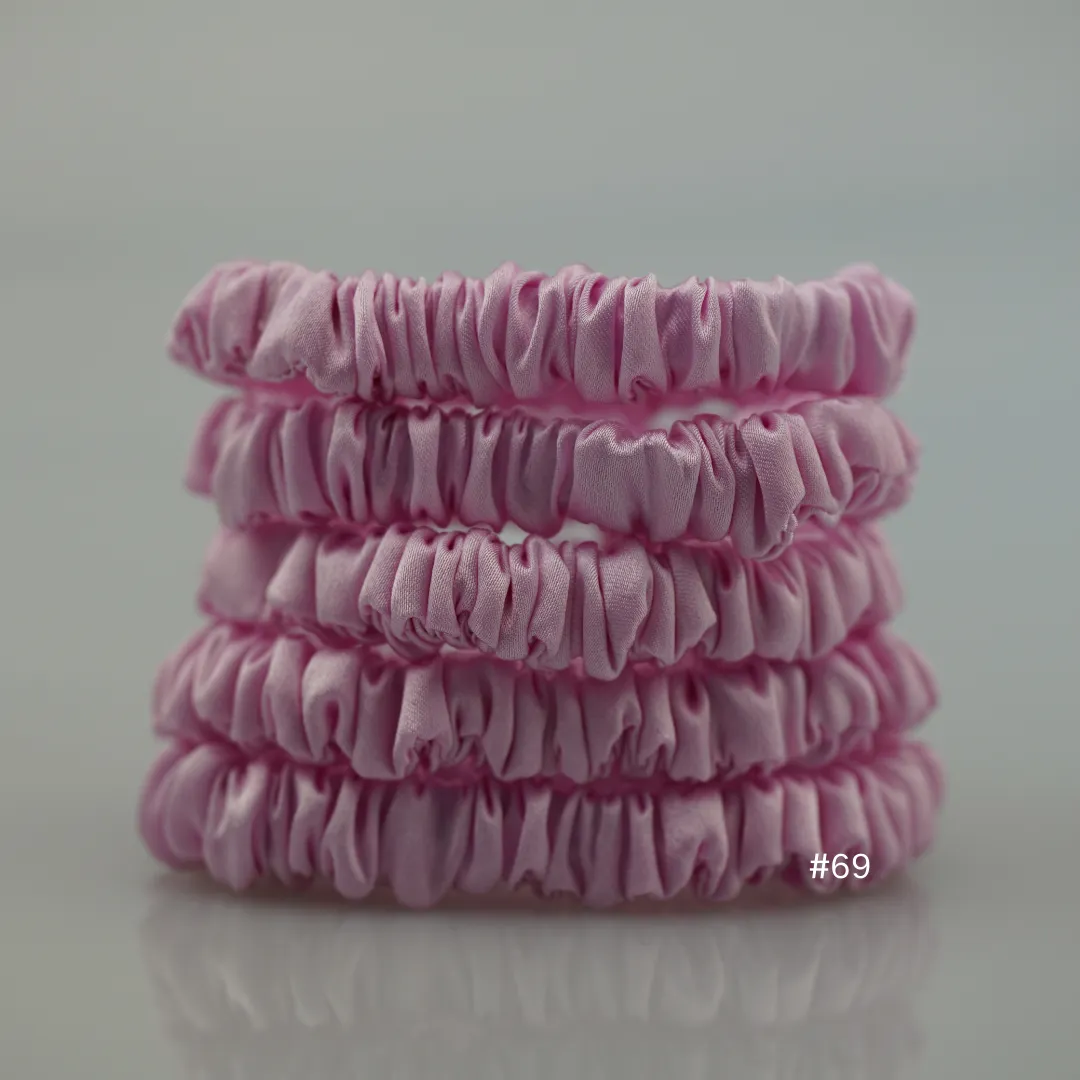 Sakura silk scrunchies mini