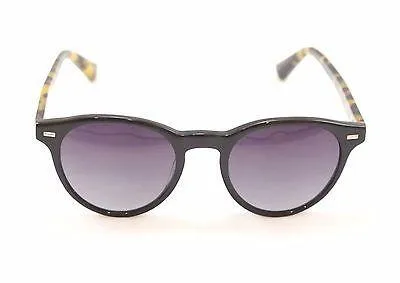 Sama Sunglasses Federico Black Matte Tortoise Gradient Lenses Japan 50-21-145