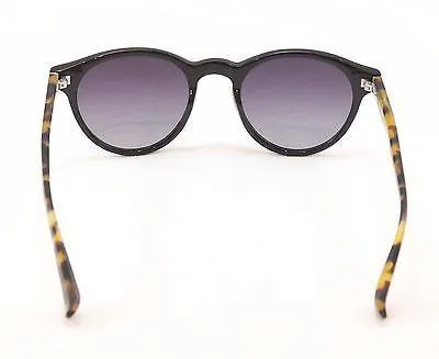 Sama Sunglasses Federico Black Matte Tortoise Gradient Lenses Japan 50-21-145