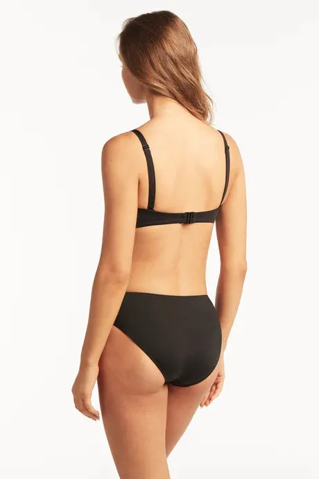 Sea Level Essentials Mid Bikini Pant Black