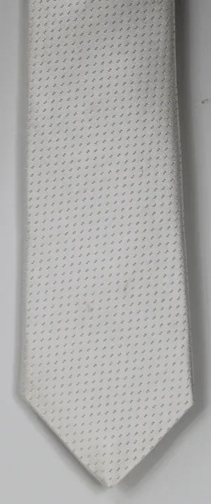 SERICA SILK MID GREY POLKA DOT TIE