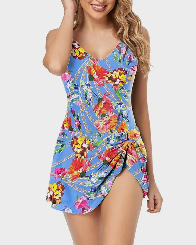 SheCurve? Women's Tummy Control Slim Fit Plus Size One Piece Swimsuit