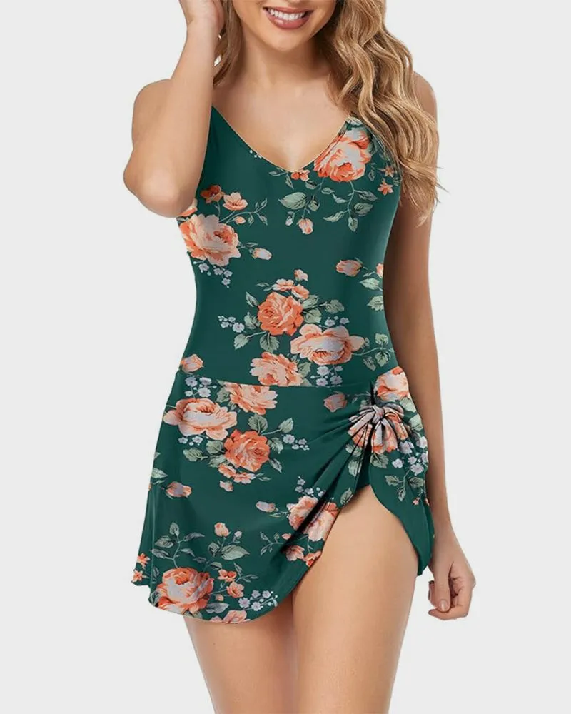 SheCurve? Women's Tummy Control Slim Fit Plus Size One Piece Swimsuit
