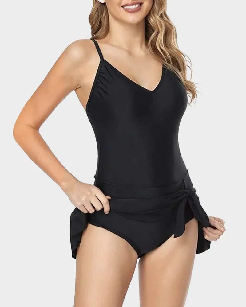 SheCurve? Women's Tummy Control Slim Fit Plus Size One Piece Swimsuit