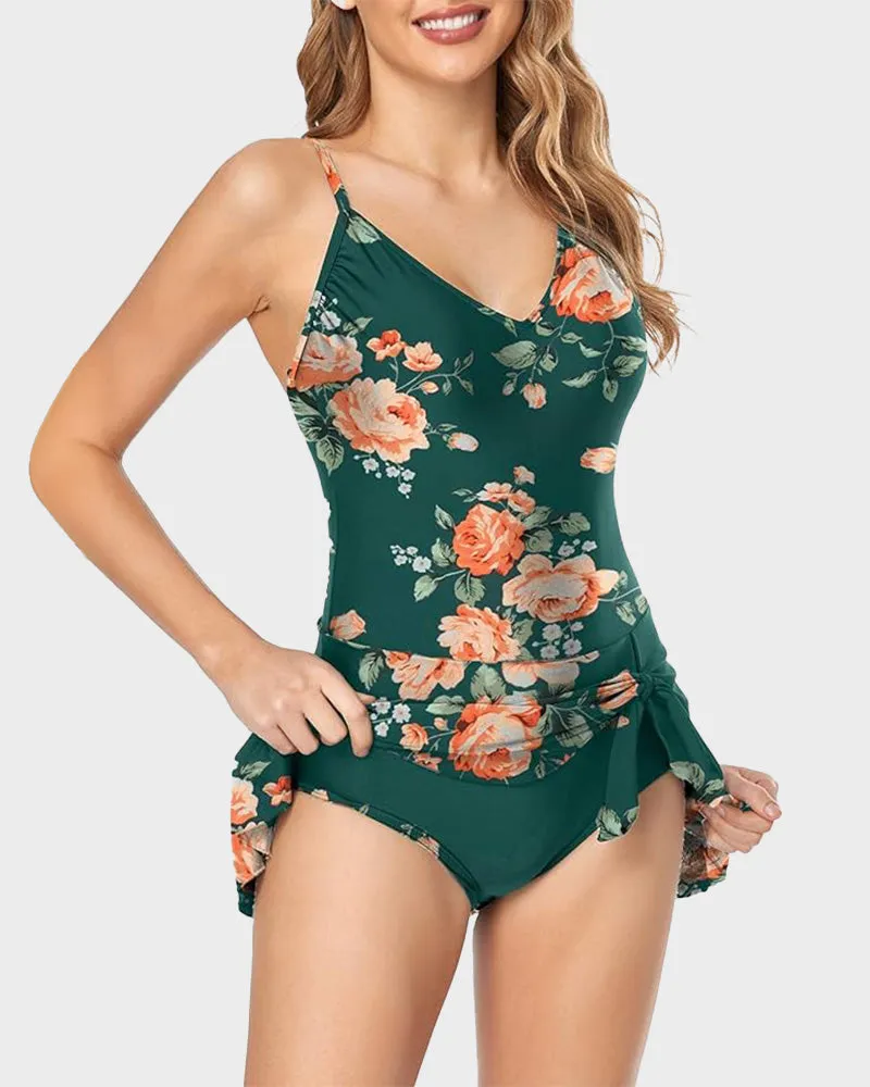SheCurve? Women's Tummy Control Slim Fit Plus Size One Piece Swimsuit