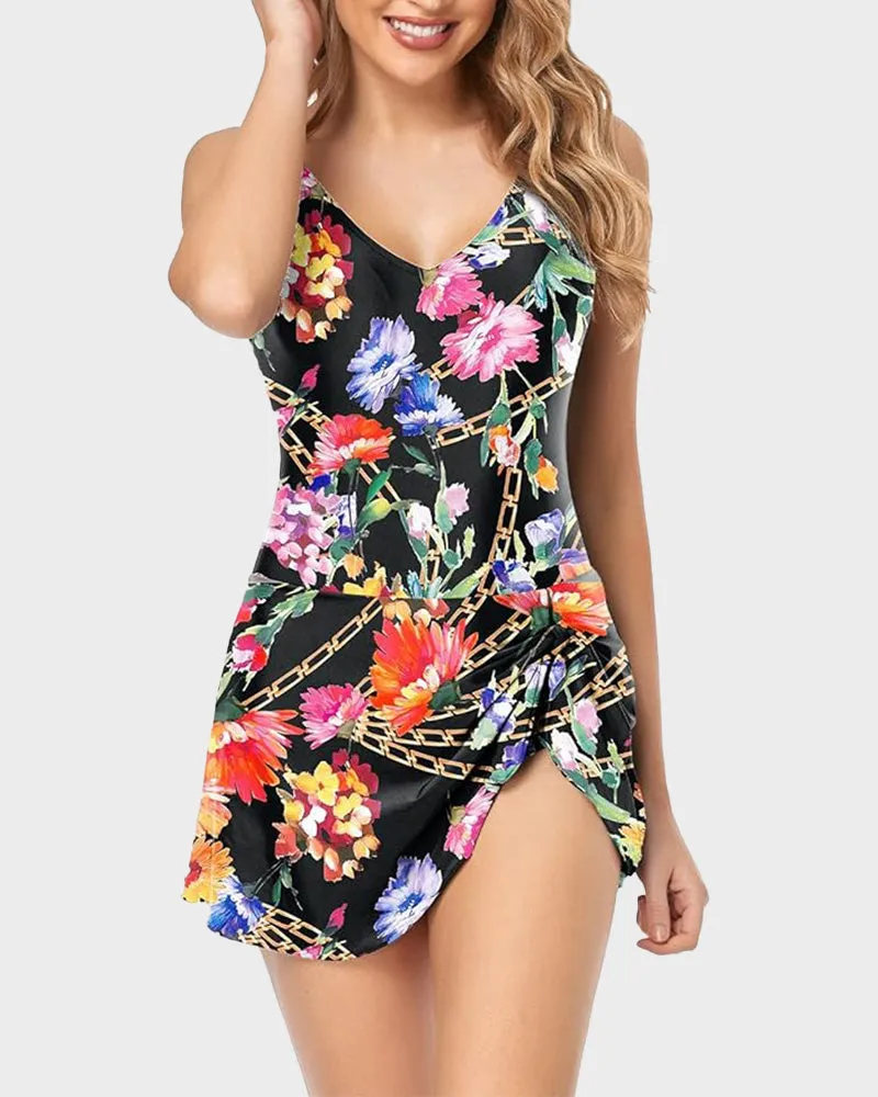 SheCurve? Women's Tummy Control Slim Fit Plus Size One Piece Swimsuit