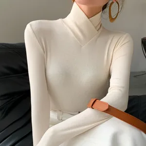 Signy® | Crossover turtleneck sweater
