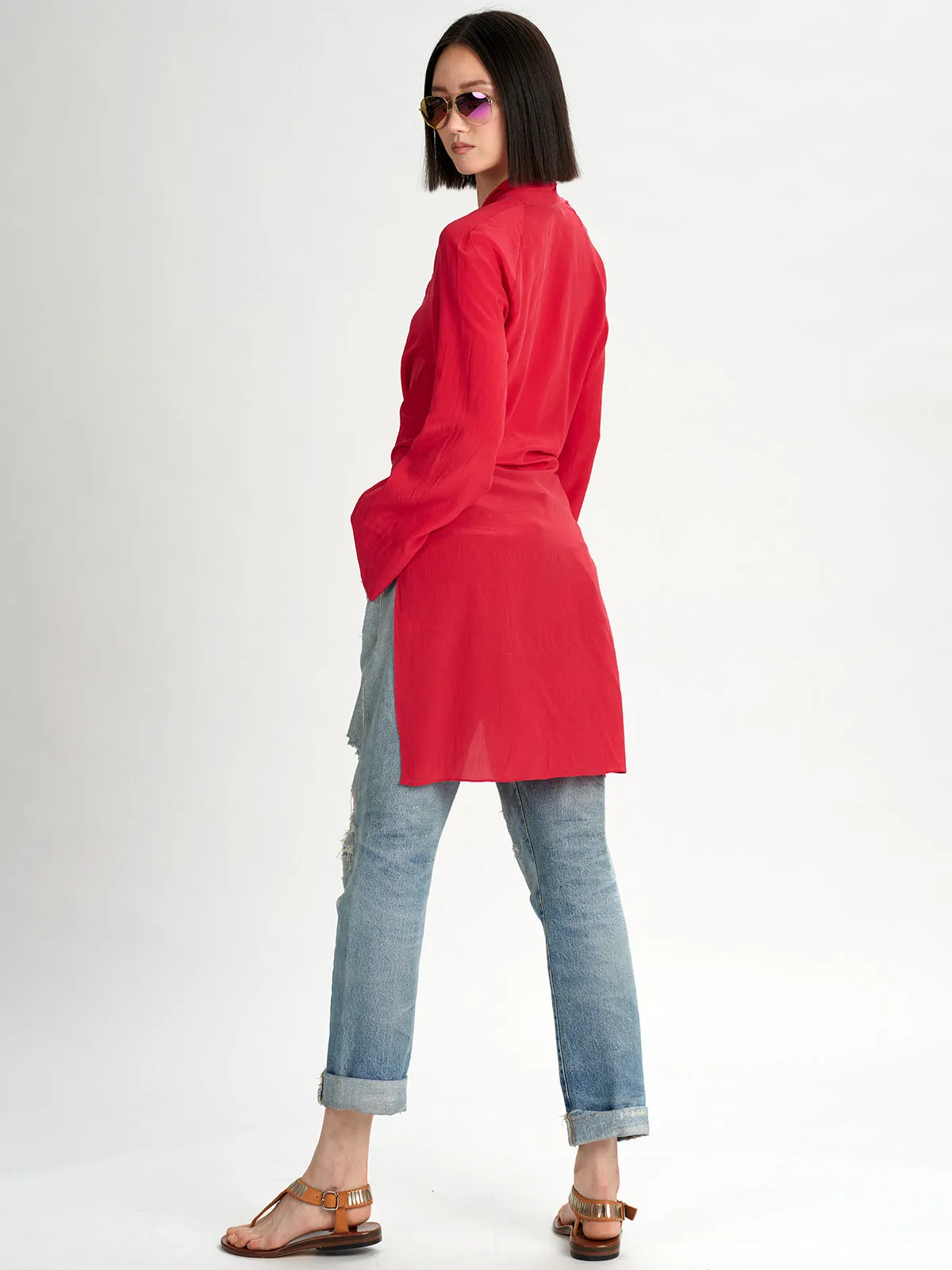 Silk Panel Coat