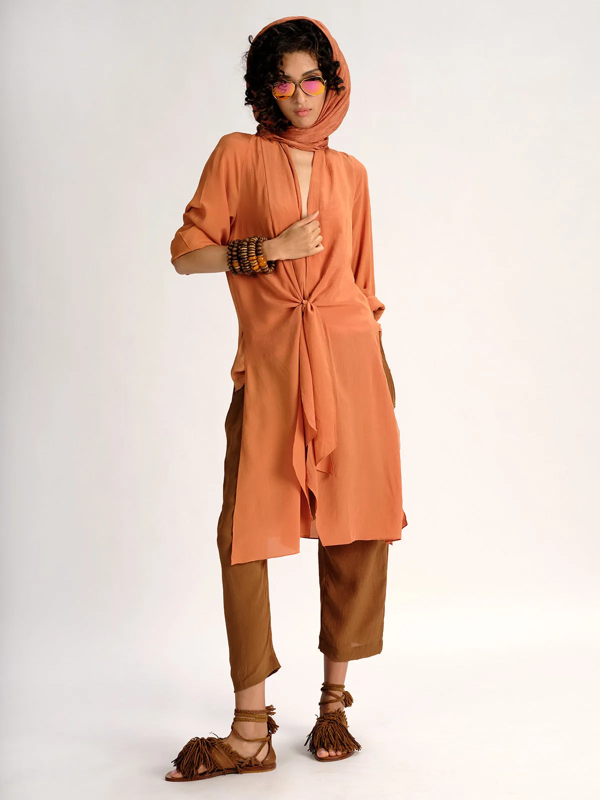 Silk Panel Coat