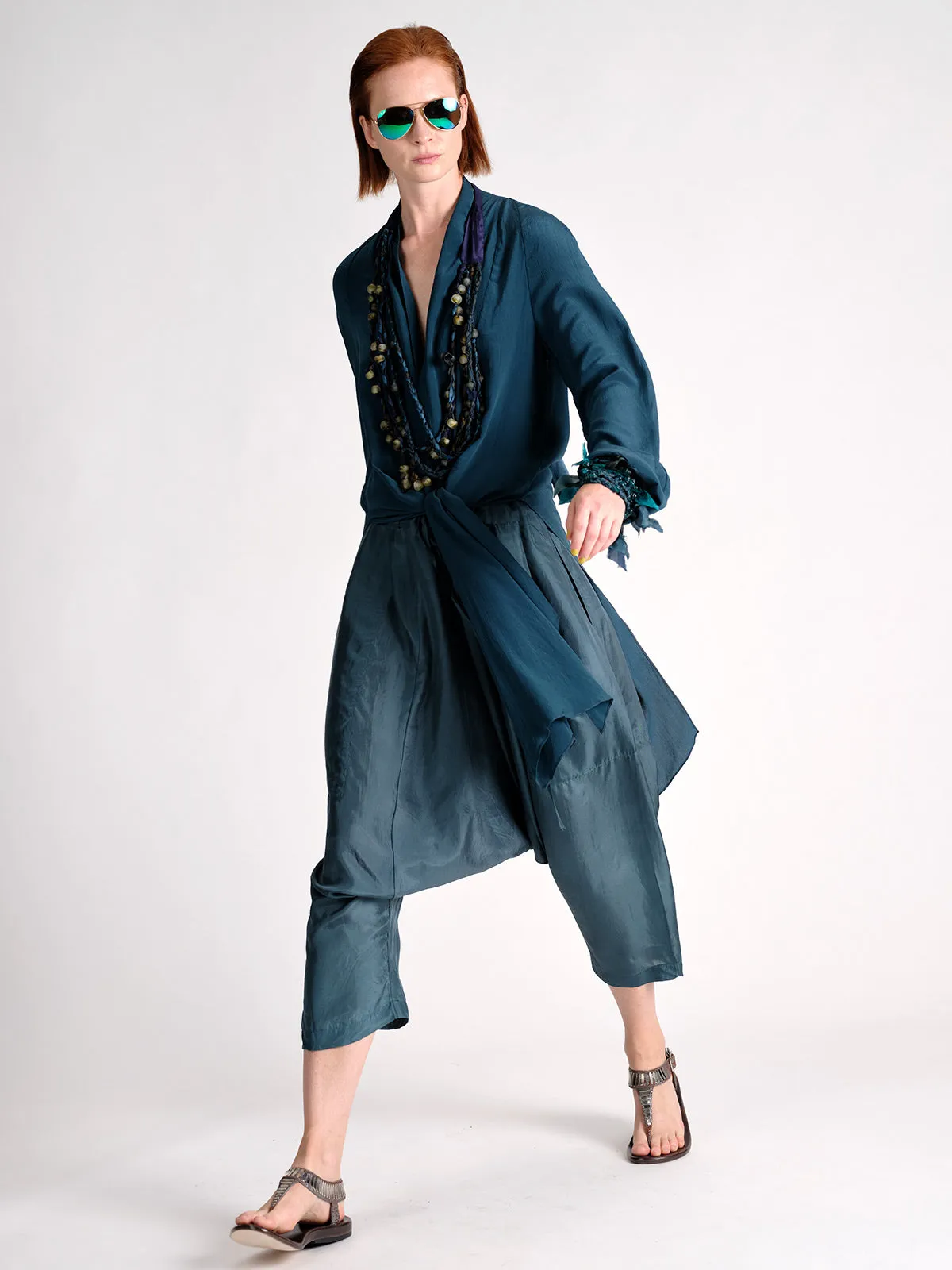 Silk Panel Coat