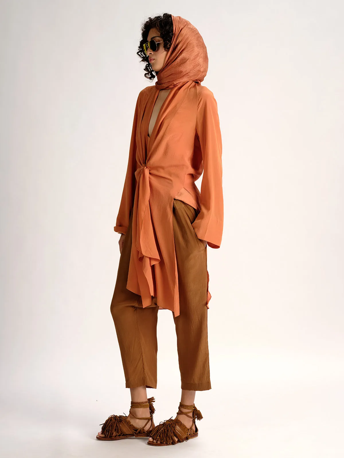 Silk Panel Coat