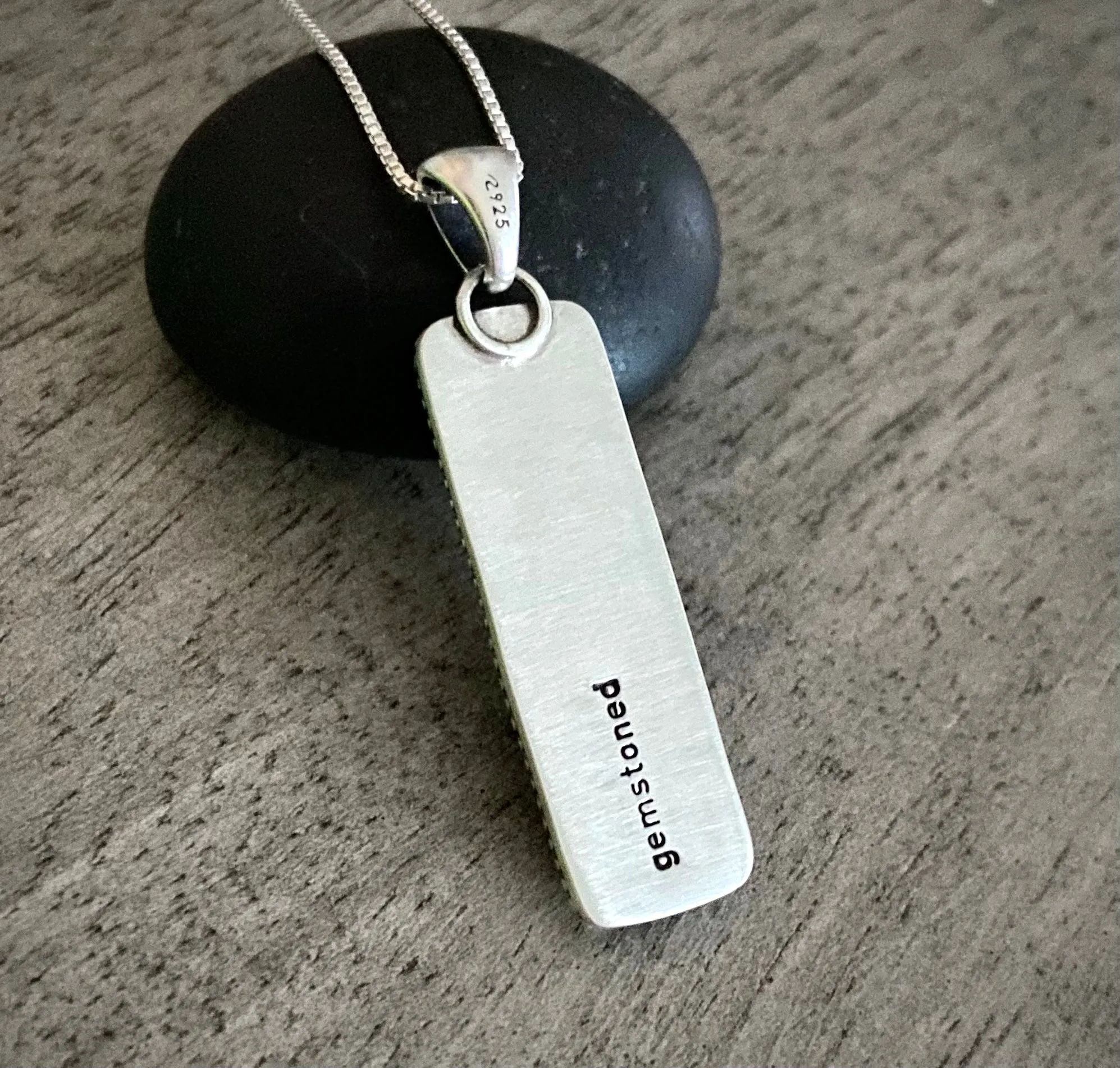 Silver Sheen Obsidian Pendant