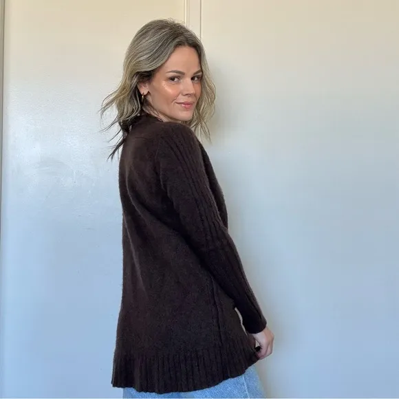 Skull Cashmere Sweater Tunic in Brown