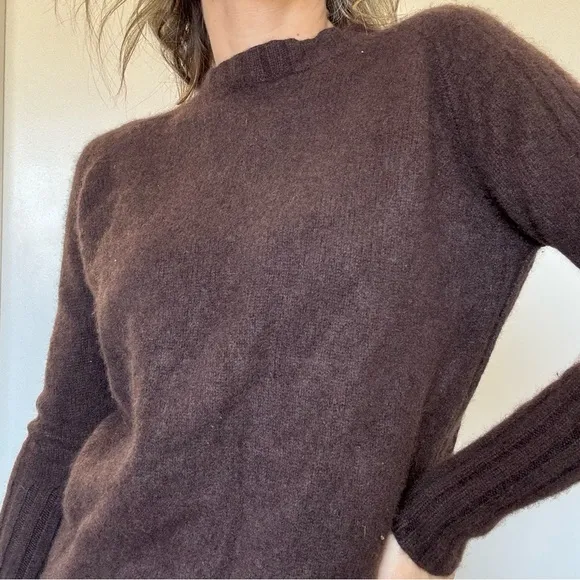 Skull Cashmere Sweater Tunic in Brown
