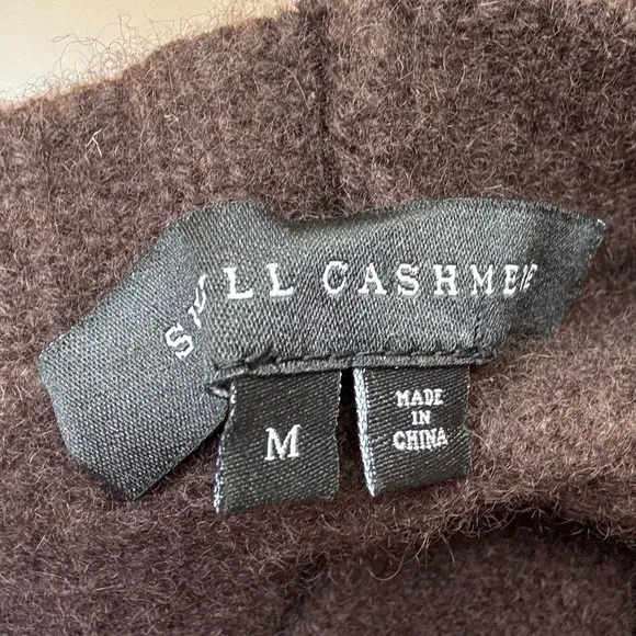 Skull Cashmere Sweater Tunic in Brown