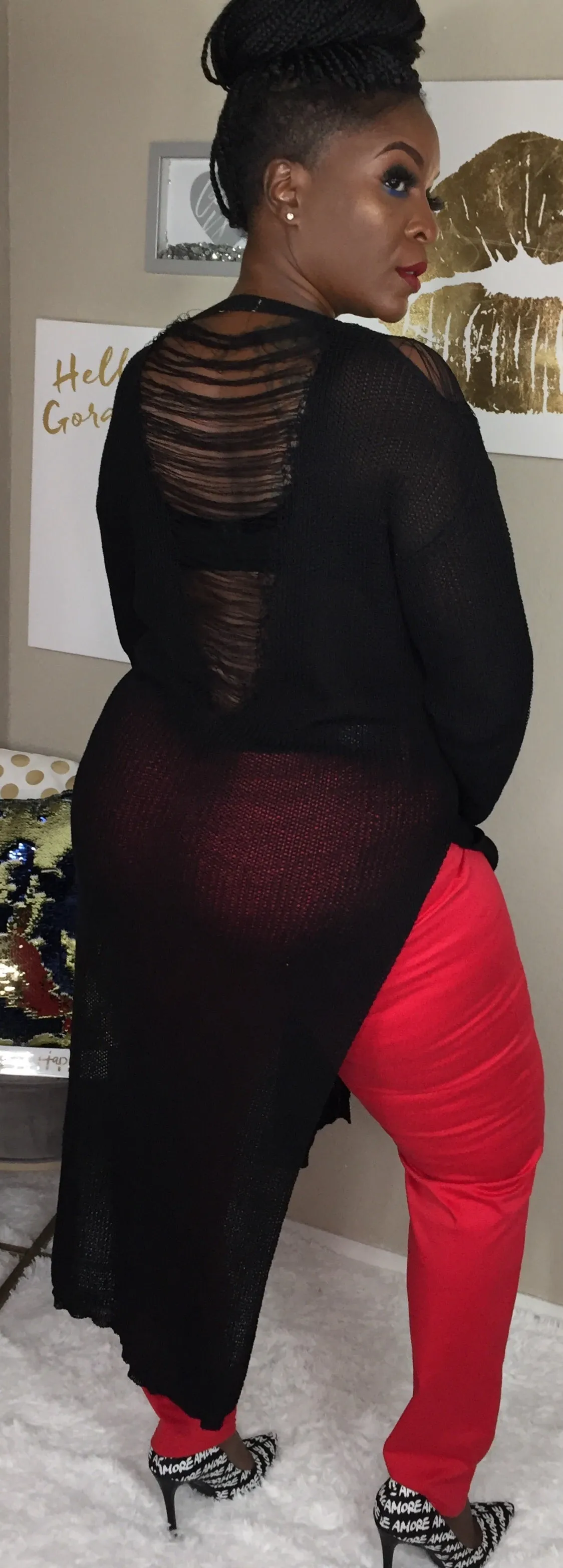 Slit and Knit Sweater