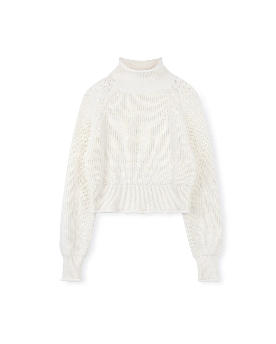 solid chunky knit sweater