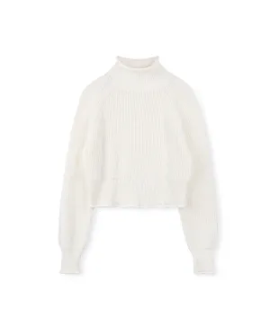 solid chunky knit sweater