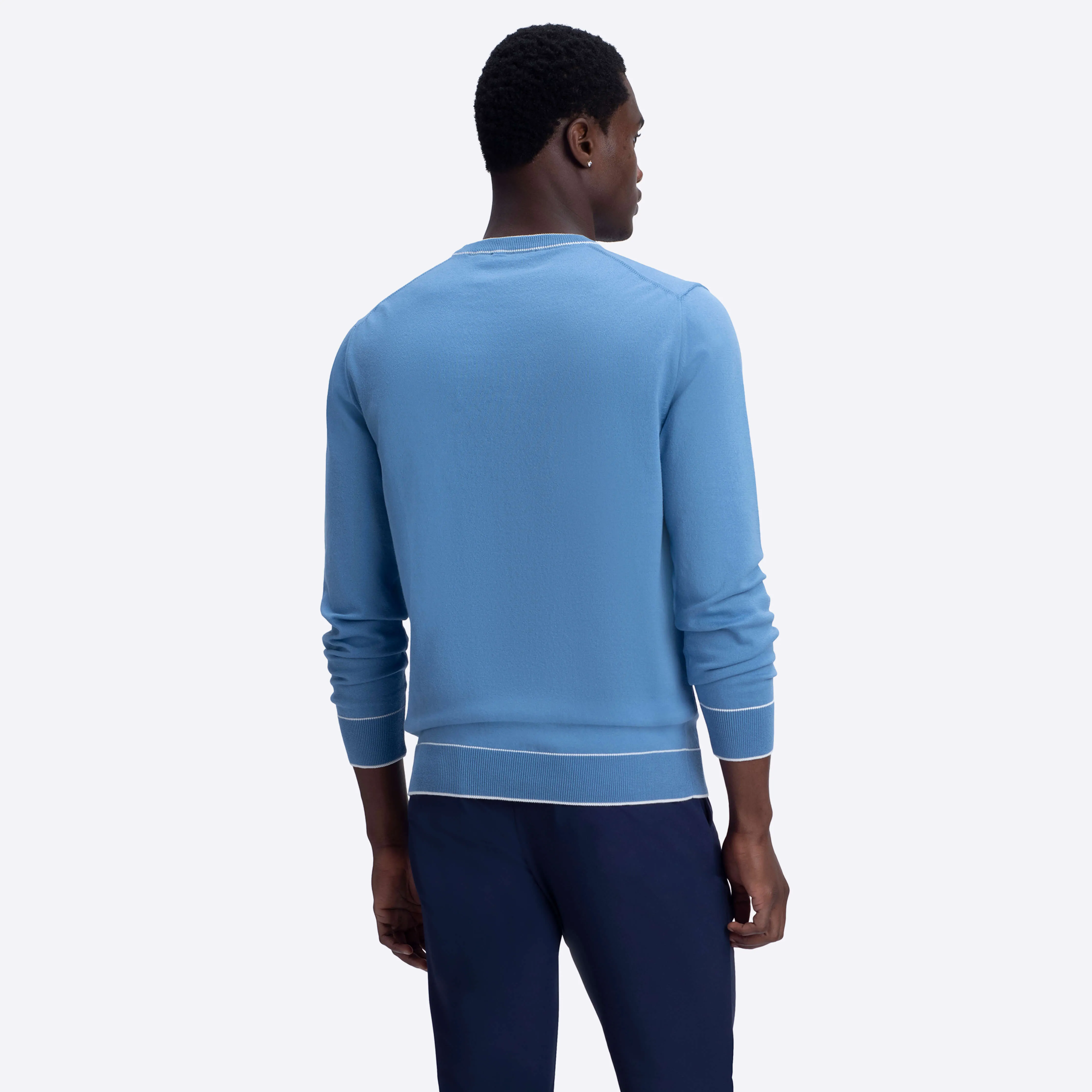 Solid Crew Neck Sweater