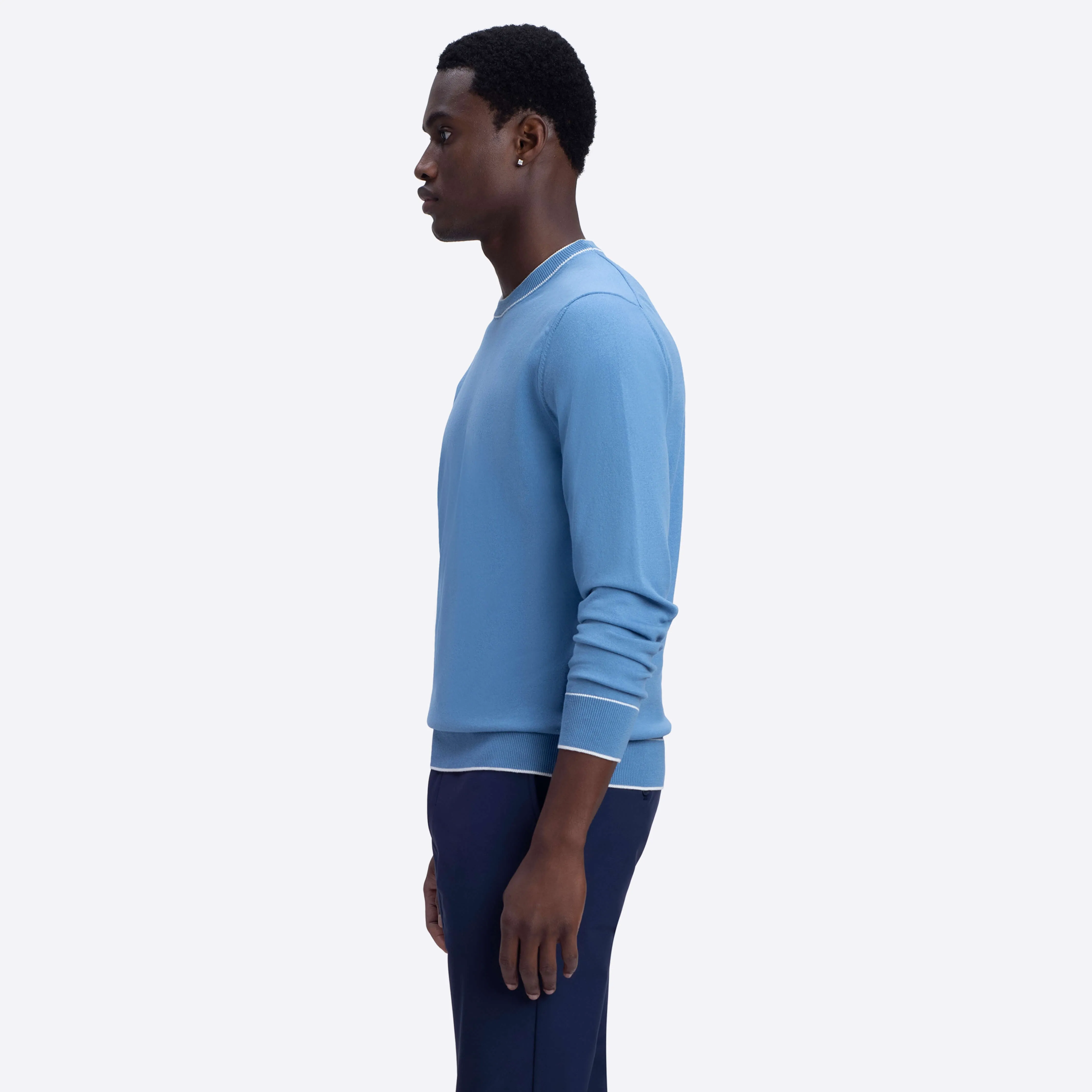 Solid Crew Neck Sweater