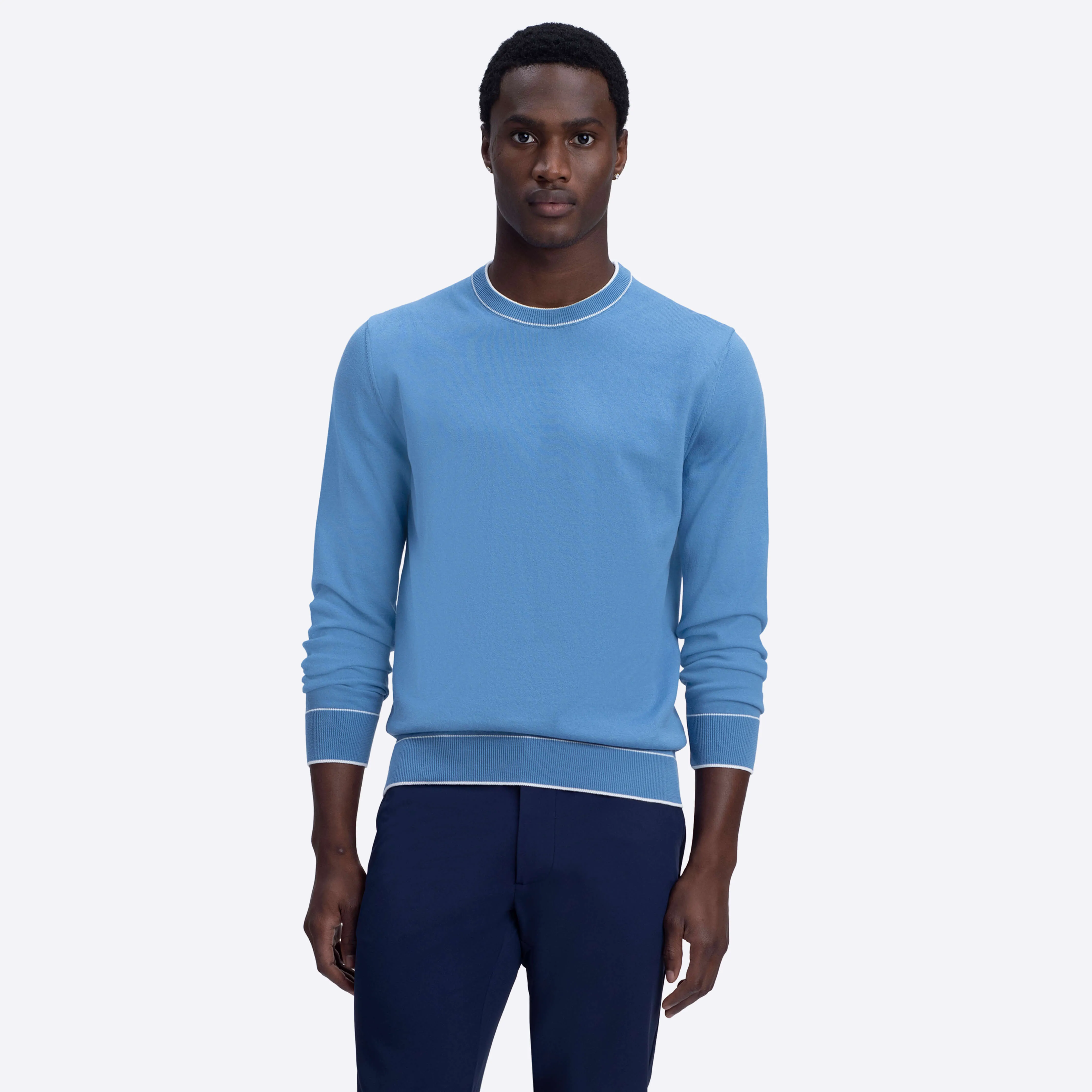 Solid Crew Neck Sweater