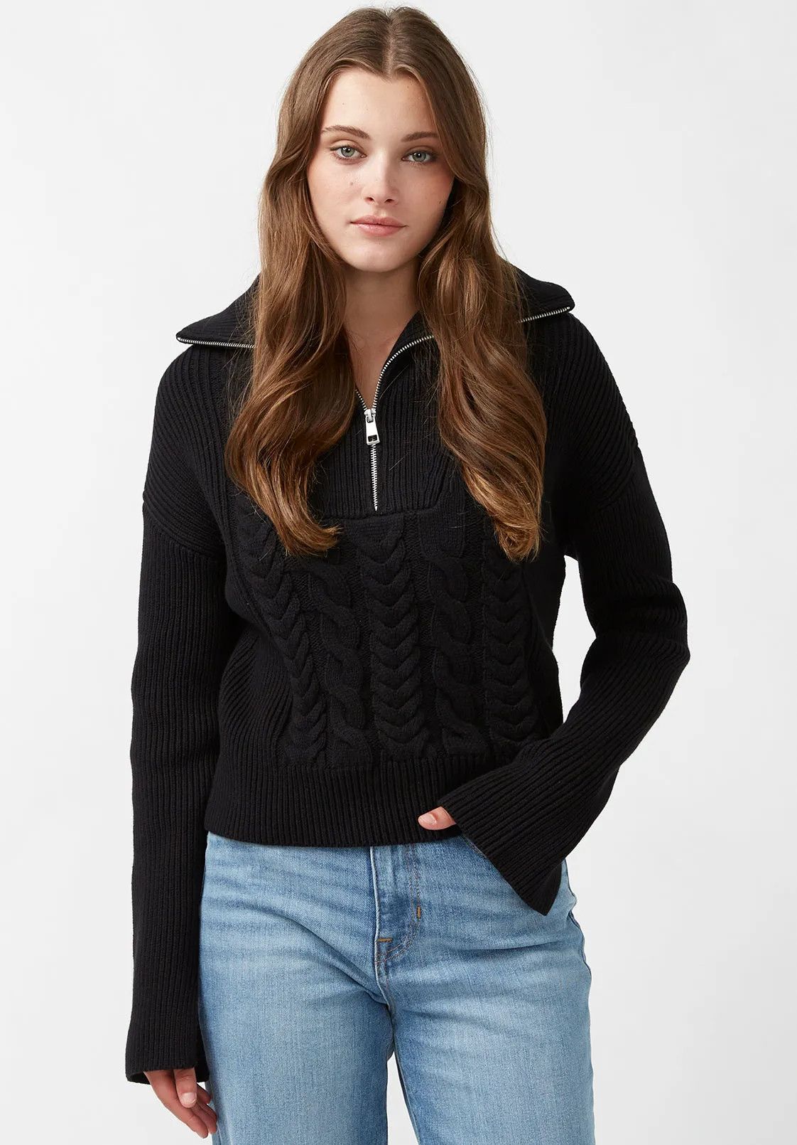 Sorella Women's Long Sleeve Sweater in Black - SW0032F