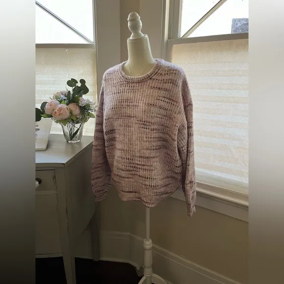 Splendid Space Dye Chunky Textured Sweater Medium