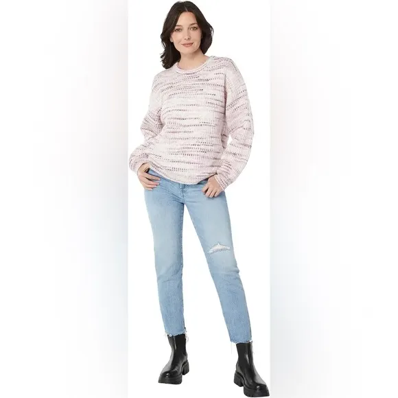 Splendid Space Dye Chunky Textured Sweater Medium