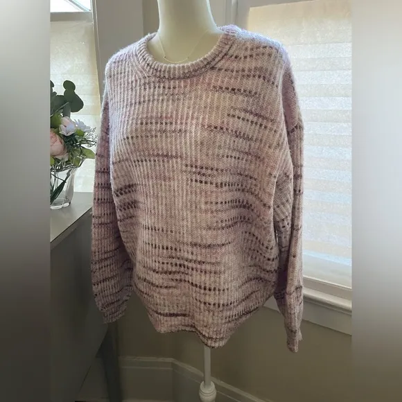 Splendid Space Dye Chunky Textured Sweater Medium