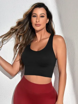 Sports Bras for Women Workout Tank Tops Athletic Seamless Padded Yoga Gym Fitness Crop Tops