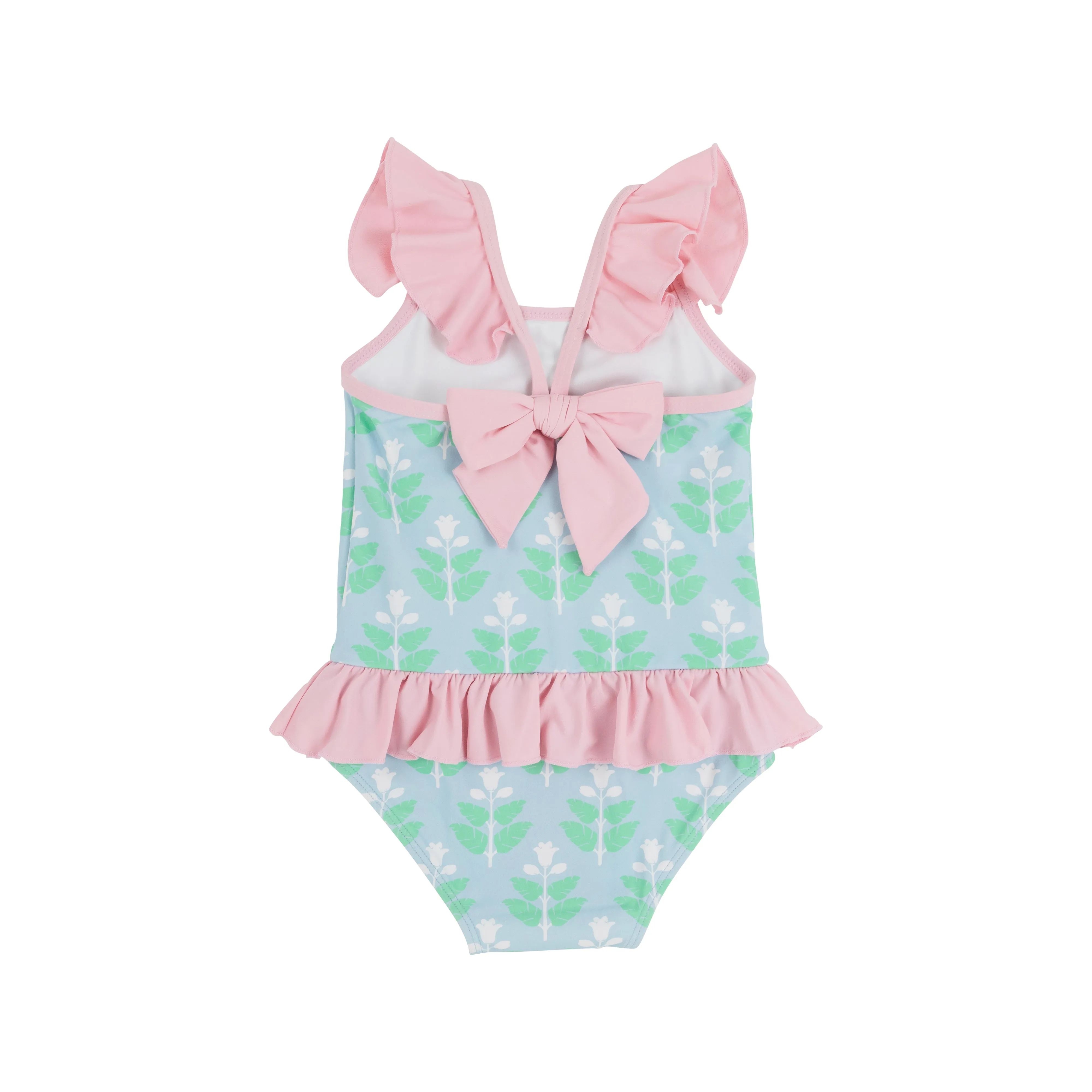 St. Lucia Swimsuit - Hanover Hand Block with Palm Beach Pink