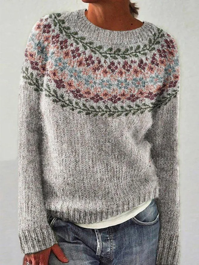 Stella® | Elegant sweater with a crew neck and a special print