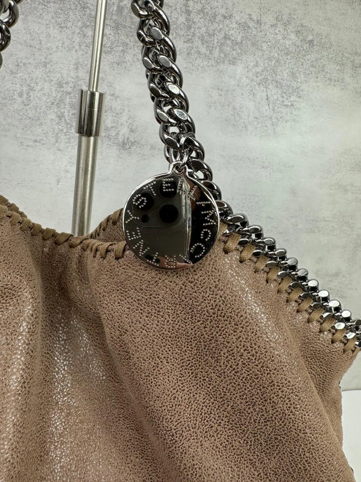STELLA MCCARTNEY FALABELLA VEGAN LEATHER LARGE TOTE BAG