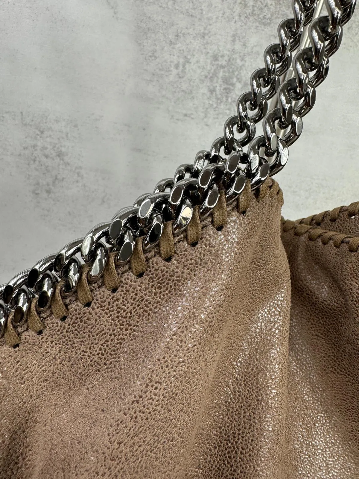 STELLA MCCARTNEY FALABELLA VEGAN LEATHER LARGE TOTE BAG