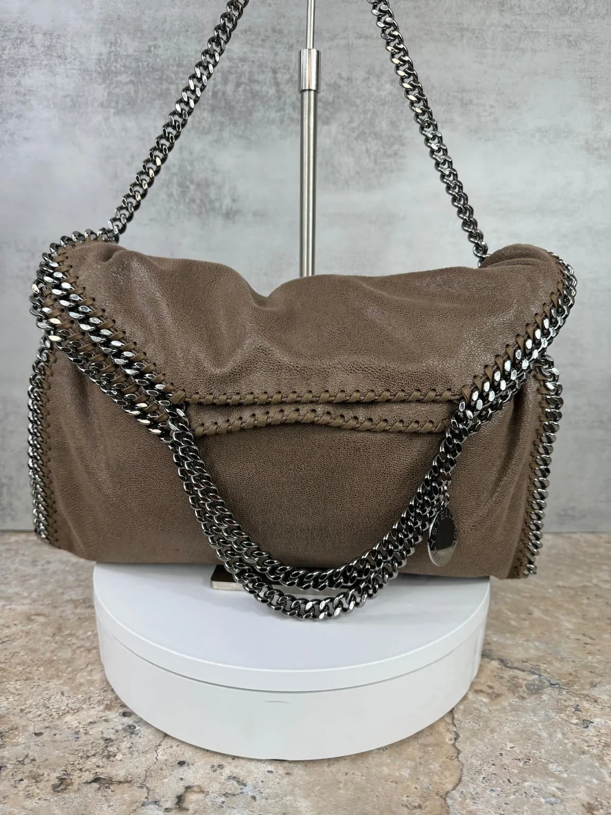 STELLA MCCARTNEY FALABELLA VEGAN LEATHER LARGE TOTE BAG