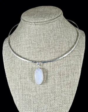 Sterling Silver Pendant with Moonstone