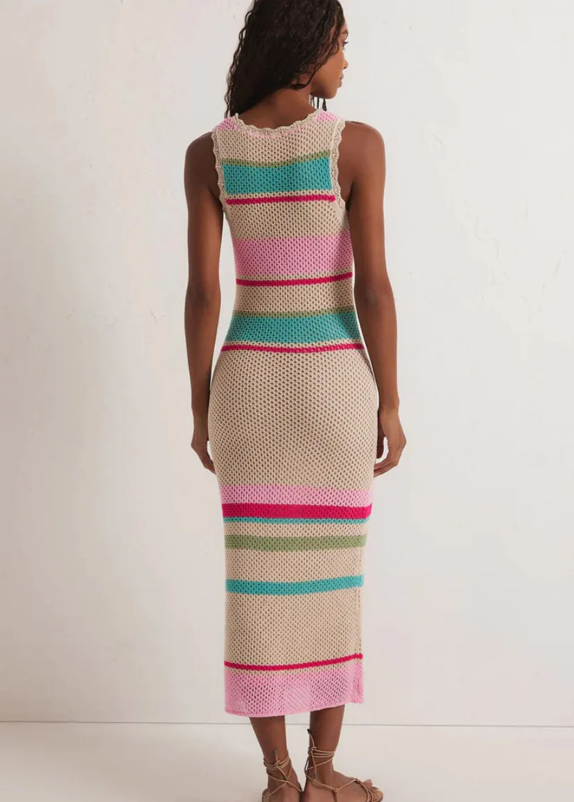 Stripe Crochet Dress